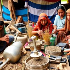 Perangkat desa dalam aktivitas masyarakat setempat